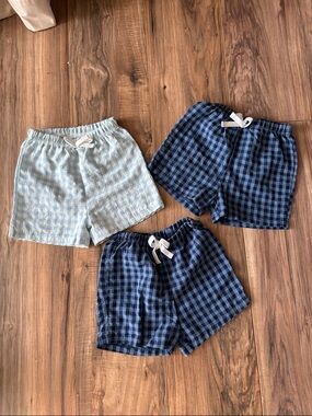 Kids Plaid Pull On Shorts Pack of 3 Pairs